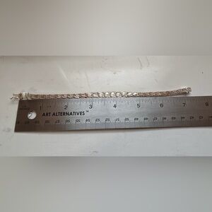 Vintage Graduated Riccio Sterling Silver Bracelet